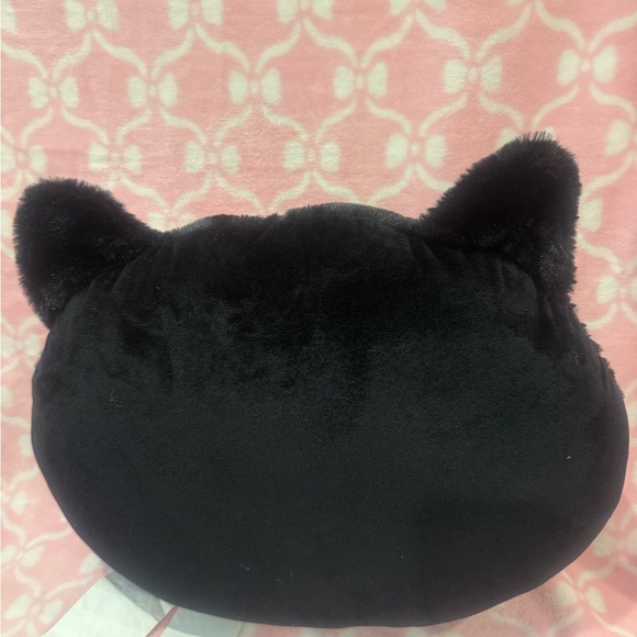 Hello Kitty Black Cat with Pink Bow Plush Pillow - Picture 3 of 5